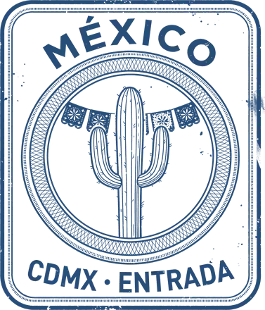 Timbro Messico, CDMX · VISITATO