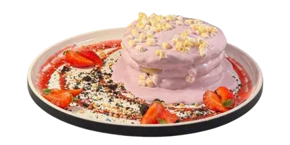 UBE lava pancakes